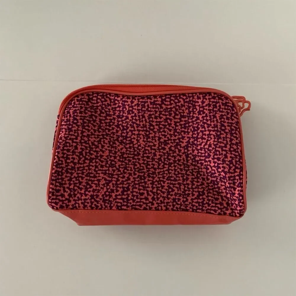 Lancôme Paris Makeup Cosmetics Travel Bag Rose Flower Zipper Closure - Picture 4 of 8
